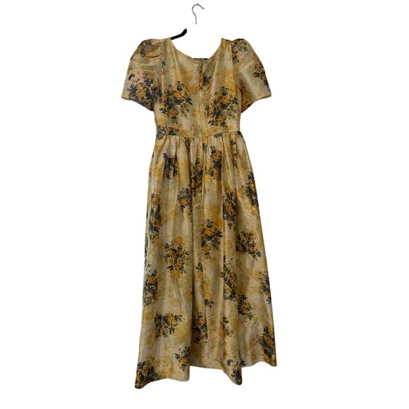 BHLDN Aurora Puff-Sleeve Taffeta Maxi Dress - Picture 8 of 8